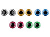 Grands yeux de sécurité avec paillettes, Ø 40 mm
