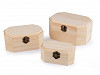 Wooden Box for DIY decorating 3 pcs Set