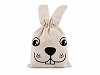 Cotton Bag / Pouch, Tiger, Rabbit