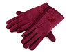 Gants pour femme avec pompon en fourrure