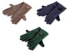 Damenhandschuhe mit Pelzbommel