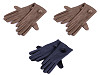Gants pour femme avec pompon en fourrure