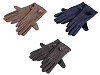 Guantes de mujer con pompón de piel
