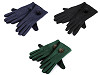 Guantes de mujer con pompón de piel