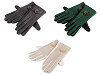 Gants pour femme avec pompon en fourrure