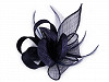 Fascinator / Brooch Flower with Feathers