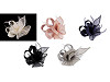 Fascinator / Brooch Flower with Feathers