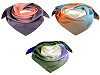 Sciarpa in raso arcobaleno, dimensioni: 90 x 90 cm