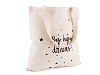 Textilná taška bavlnená 34x37 cm srdce, hviezdy