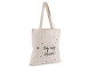 Textilní taška bavlněná 34x37 cm hvězdy
