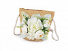 Dievčenská kabelka s kvetmi 14x15 cm
