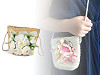 Dívčí kabelka s květy 14x15 cm