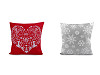 Cushion / Pillow Cover 45x45 cm Heart, Snowflake