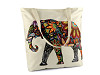 Textilná taška slon, jednorožec 42x43 cm