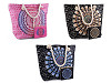 Borsa da spiaggia, Mandala, dimensioni: 39 x 50 cm, con trousse porta-cosmetici