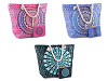 Borsa da spiaggia, Mandala, dimensioni: 39 x 50 cm, con trousse porta-cosmetici
