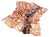 Saténový šátek / šála květy 90x180 cm