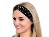 Turban / Crossed Headband with Polka Dots