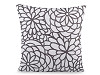 Embroidered Flower Pillowcase / Cushion Cover 45x45 cm