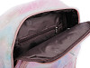 Dievčenský kožušinový batoh jednorožec 24x30 cm