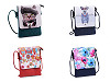 Borsa a tracolla piccola, motivo: gatto, fiore, unicorno, cervo, cavallo, dimensioni: 15,5 x 21 cm
