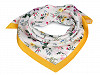 Saténový šátek luční květy 50x50 cm