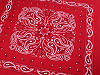 Halstuch aus Baumwolle Paisley 55x55 cm