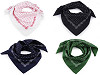 Cotton Scarf Tiny Flowers 70x70 cm