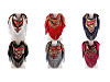 Folk Style Scarf with Fringe 105x105 cm