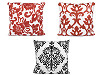Pillow Cover with Embroidered Ornaments 45x45 cm