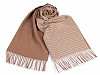 Winter Scarf with Fringes 62x185 cm