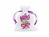 Gift bag with lavender embroidery 8x10 cm
