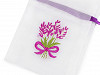 Gift bag with lavender embroidery 8x10 cm