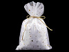 Christmas Tulle Gift Bag 19x27 cm with Stars