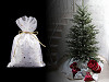 Christmas Tulle Gift Bag 19x27 cm with Stars