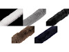 Clothing / Decorative Fur Trim to sew-on, flat, cut, width 5 cm