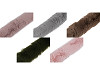 Clothing / Decorative Fur Trim to sew-on, flat, cut, width 5 cm