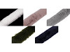 Abbigliamento / Passamaneria decorativa, in pelliccia, da cucire, piatta, larghezza: 5 cm