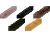 Clothing / Decorative Fur Trim to sew-on, flat, cut, width 5 cm