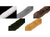 Kleidungs-/Dekofell zum Aufnähen flach, geschnitten, Breite 5 cm