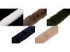 Adorno de pelo para coser, plano, cortado, ancho 5 cm