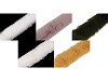 Bordure décorative en fourrure, à coudre, plate, coupée, largeur 5 cm