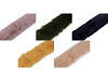 Abbigliamento / Passamaneria decorativa, in pelliccia, da cucire, piatta, larghezza: 5 cm