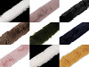 Clothing / Decorative Fur Trim to sew-on, flat, cut, width 5 cm