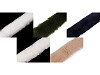 Adorno de pelo para coser, plano, cortado, ancho 5 cm