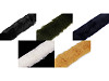 Abbigliamento / Passamaneria decorativa, in pelliccia, da cucire, piatta, larghezza: 5 cm
