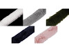 Clothing / Decorative Fur Trim to sew-on, flat, cut, width 5 cm