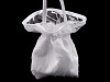 Pompadour Bag / Burlesque Wristlet, 3D flowers