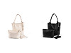 Large 2-in-1 handbag with tassel 38x33 cm