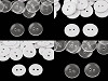 Clear Duvet Cover Buttons size 24' and 28' washing up to 95°C